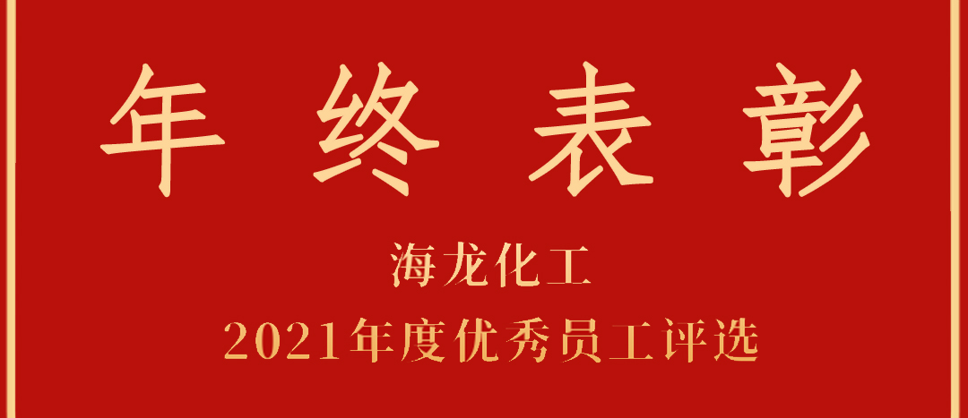 <strong>表彰！海龍化工2021年度優(yōu)秀員工優(yōu)秀部門評選</strong>